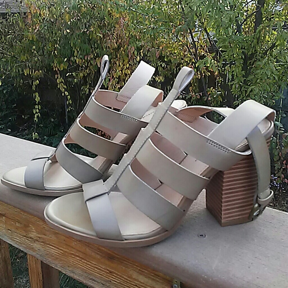 Strappy Chunky Stacked Heel